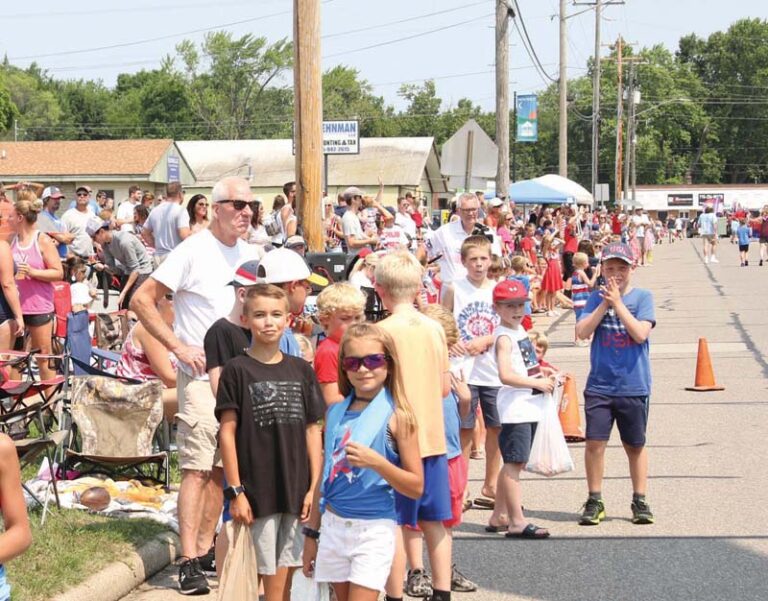 Parade goers lined the streets to take part in Waupaca’s July 4th