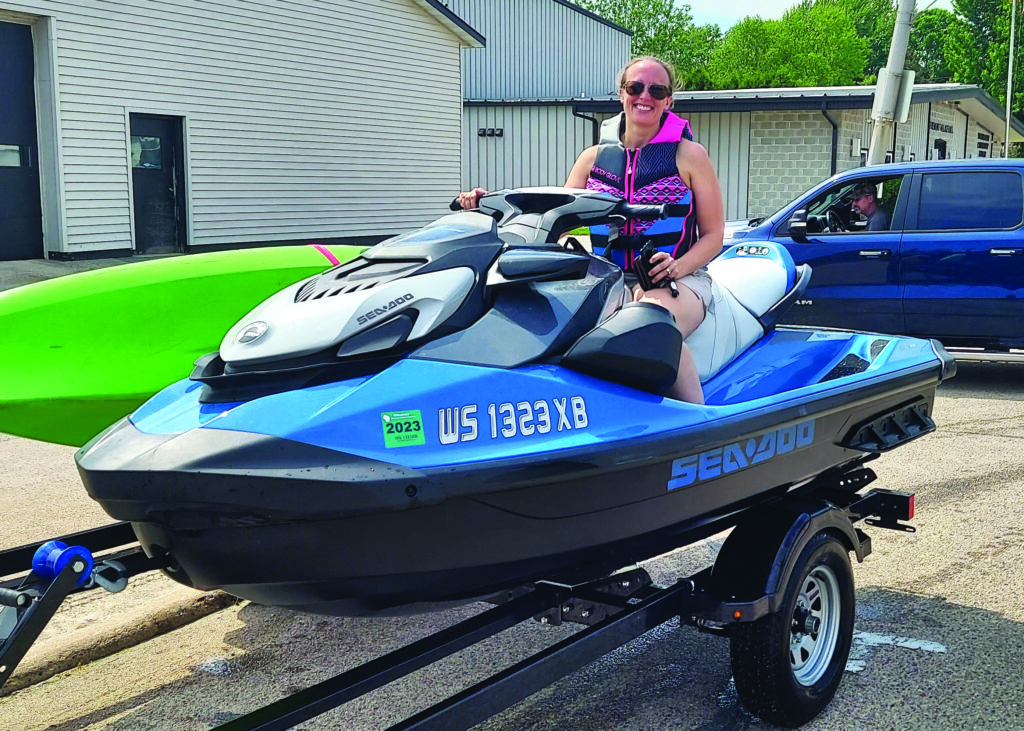 Heather Miller was ready to hit the water with her wave runner.