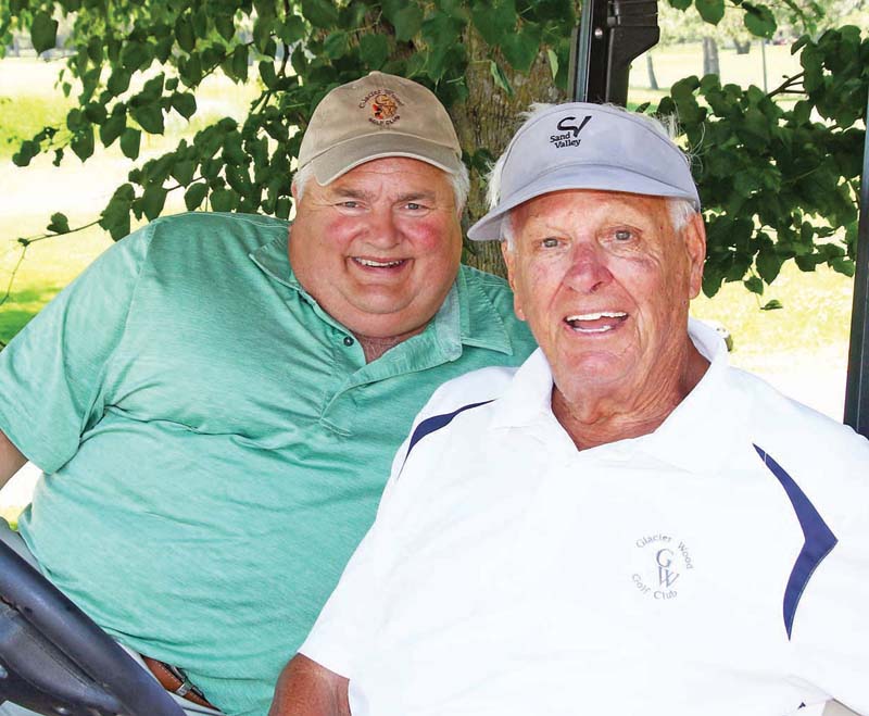 Golf day for Mark Olson and Jim Otterlee.