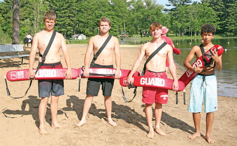 Lifeguards at the beach at South Park were getting ready to hit the water for additional training and to practice their skills.