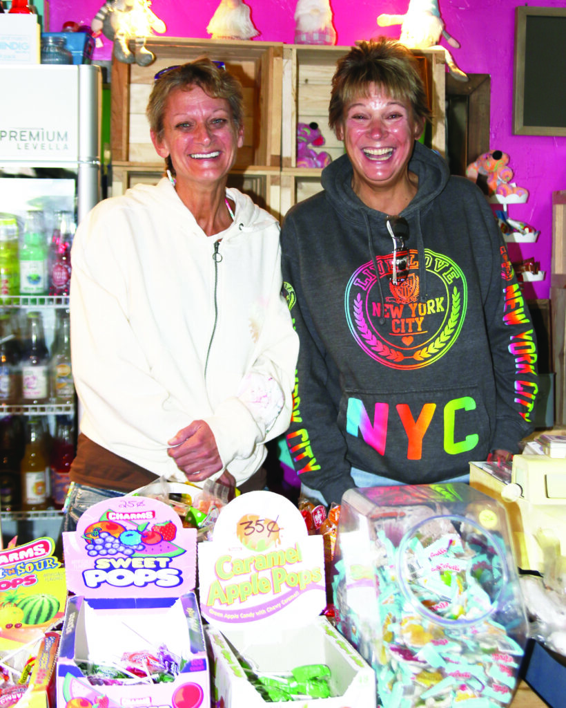 Jodie Morgan and Susan Bellile were looking for some sweet treats.
