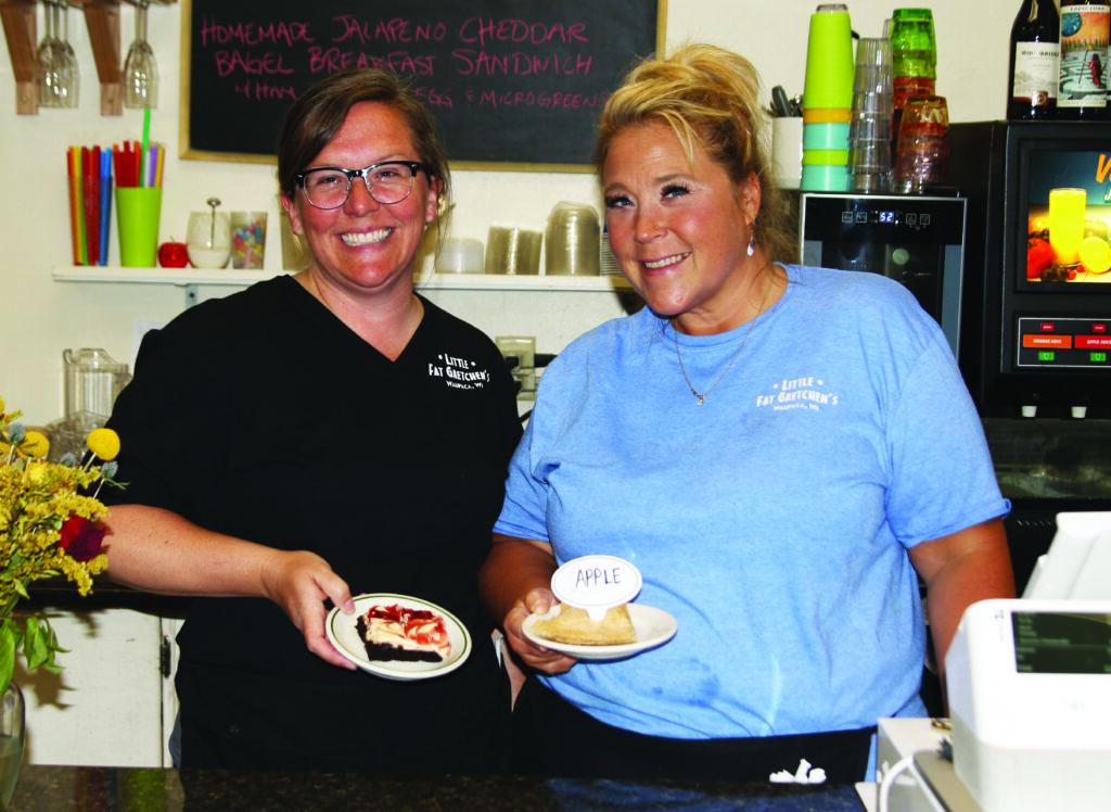 Betsy Powers and Kate Bertram were serving up some sweet treats.