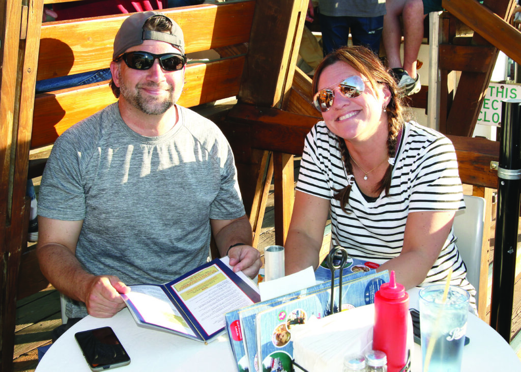 It was date night for Brian and Amber Haferman.