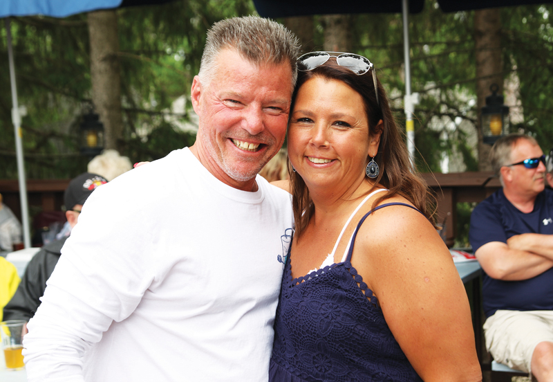 Ron Lueck and Jen Pfeiffer share a smile to start of their summer fun.