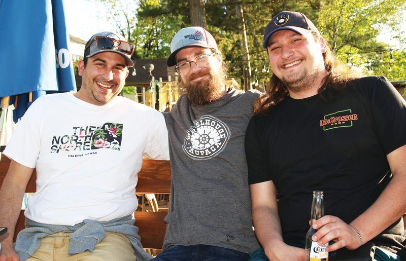Zach Hauser, Brandon Koehl and David Folan kicked off Memorial Day weekend with a few drinks together.