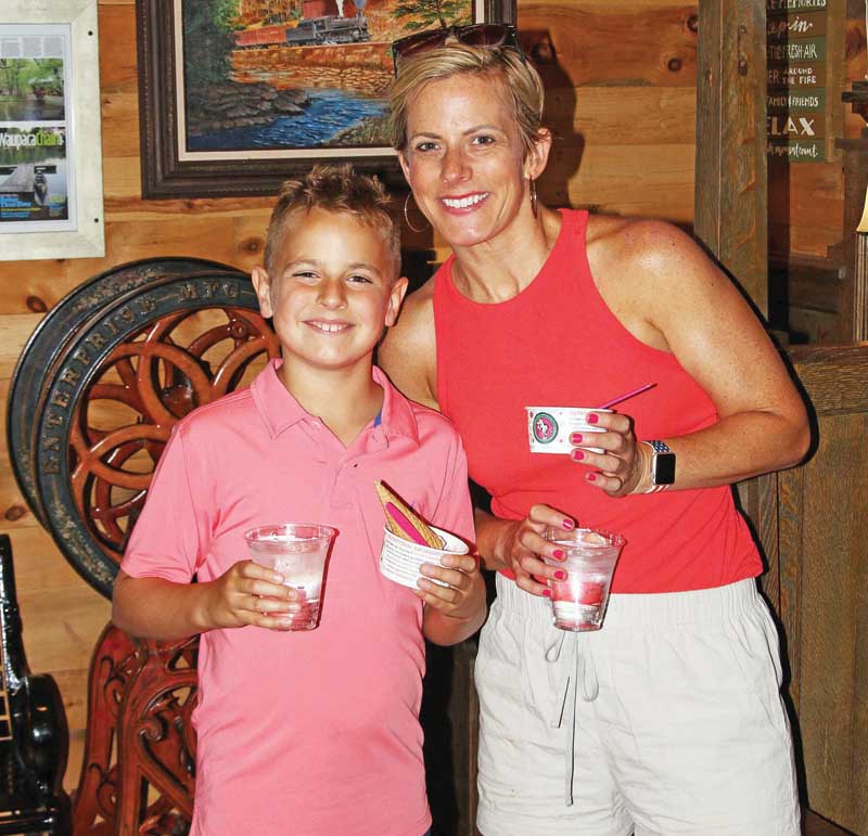 Jack and Meghan Johnson rode their bikes to the Red Mill for some ice cream.