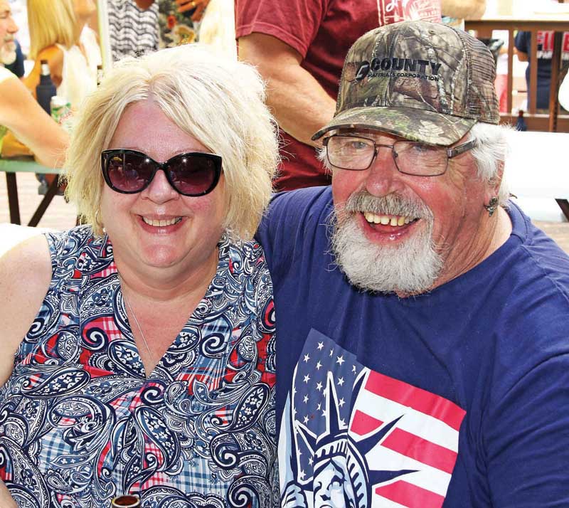 Jerry and Debbie were all smiles while spending the afternoon in King.