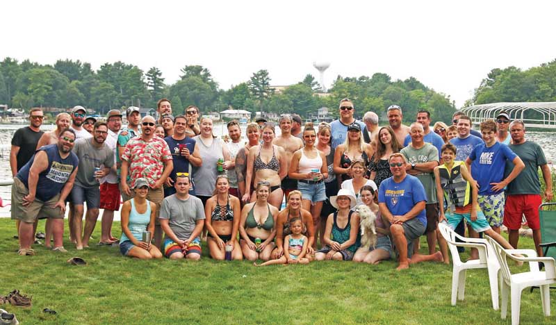 For the eleventh year, this group of family and friends of Dan and Andrea Retzki, have been getting together for the Summer Hummer on Taylor Lake.