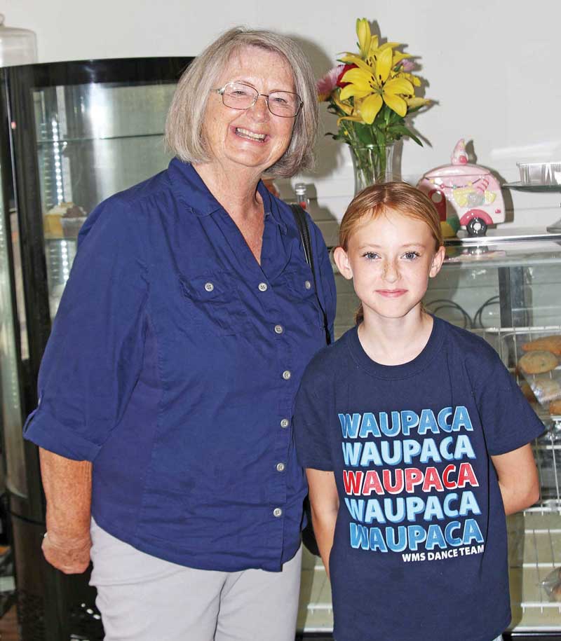 Kate Schroeder and her grandma Ann Armstrong stopped at Three Angels Dessert Shop for a tasty treat.