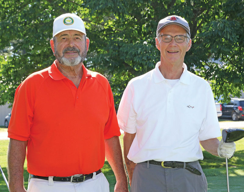It was tee time for Howard Cook and Keith Williams at Glacier Wood Golf Club.