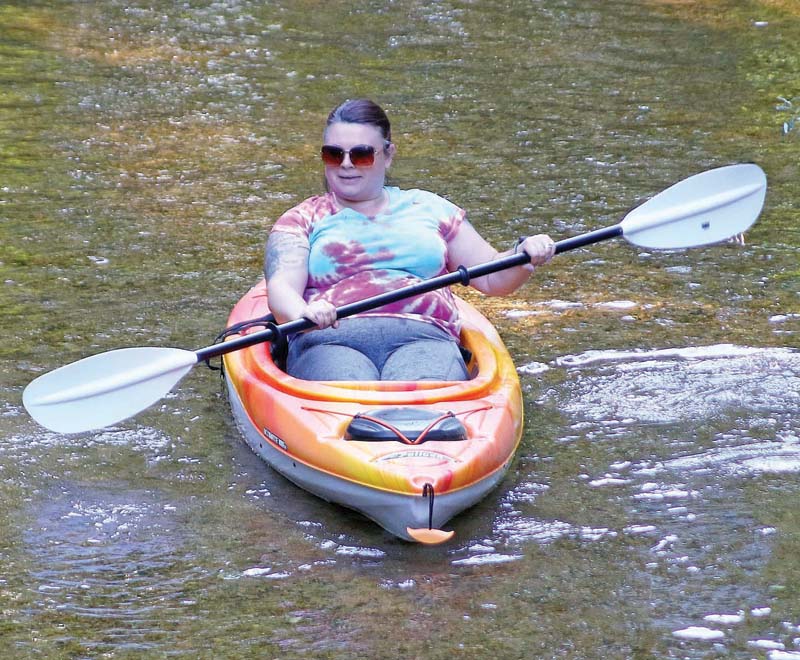 Kayaking on Beasley Creek.