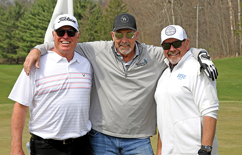 It was guys night out at Weymont Run Country Club for Stuart Sorenson, Jim Smith and Steve Arndt.