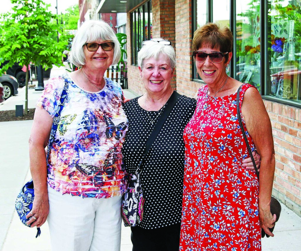 Linda Schultz, Thelma Lilara and Susie Beil were having fun shopping together in downtown Waupaca.